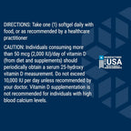 Life Extension Vitamina D3 125 mcg (5000 UI) – 60 Cápsulas Blandas