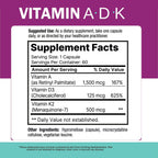 NatureGenX ADK Vitamin Supplement – Vitamins A, D3 & K2 MK-7 for Bone Health & Calcium Absorption – Gluten-Free, Non-GMO, Soy-Free – 120 Capsules, 2-Pack (4-Month Supply)