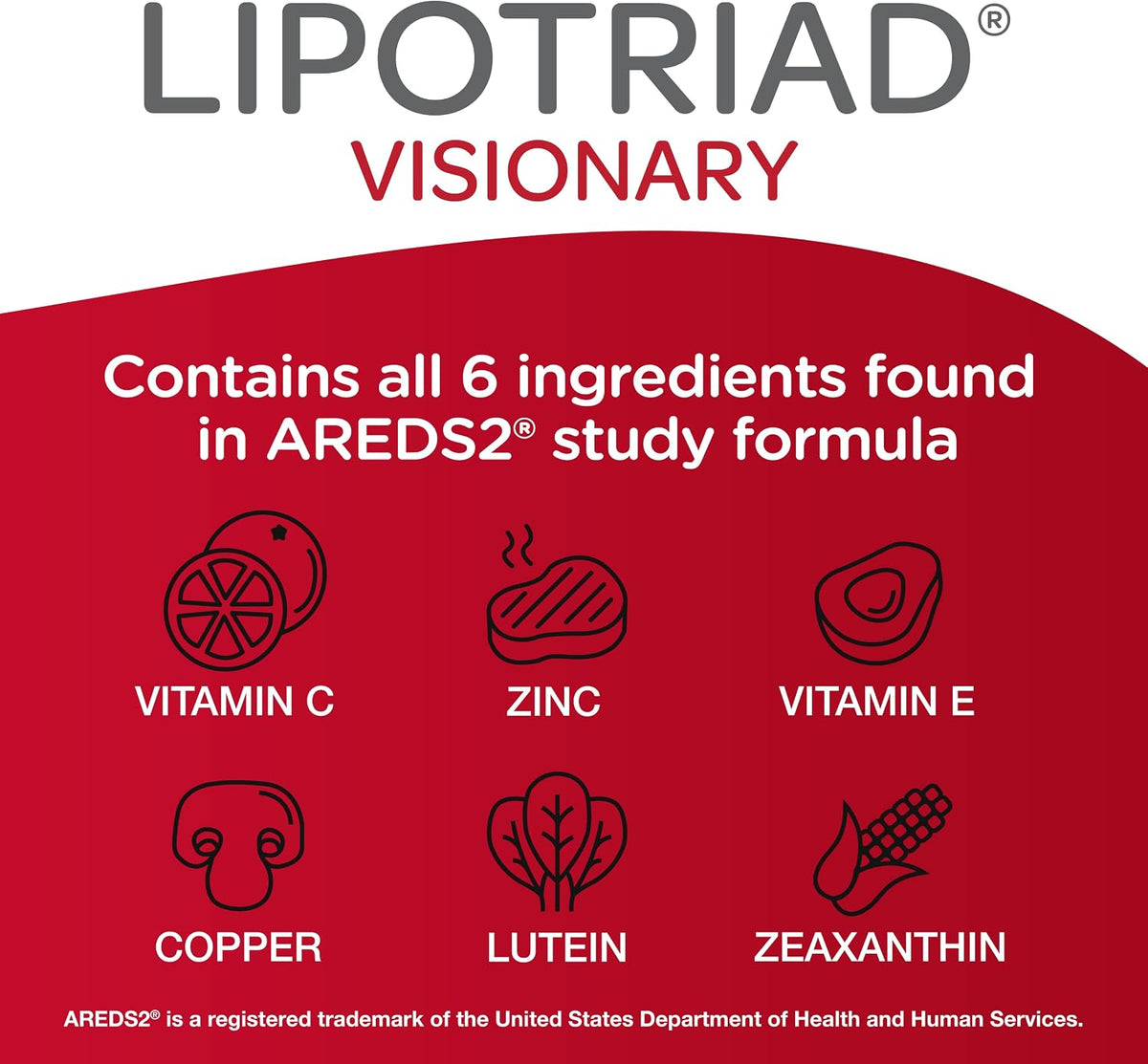 Lipotriad Visionary Eye Vitamins - 90 – Vitamina C: Ayuda a proteger las células del estrés oxidativo y contribuye – Image 7