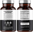 Number One Nutrition Suplemento Premium para la Circulación Sanguínea con 8 Hierbas y Vitaminas