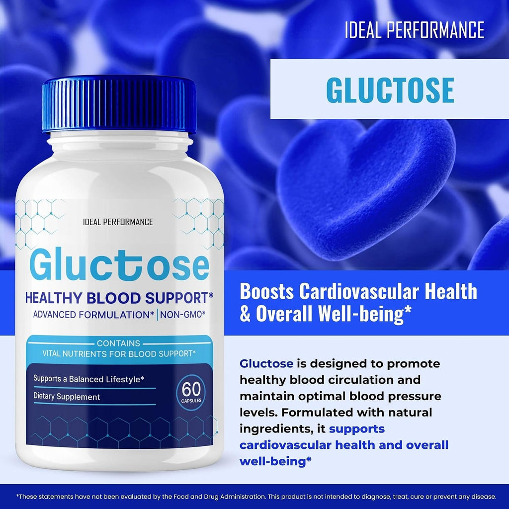 Gluctose Pills Advanced Blood Support Formula - 2 Paquetes