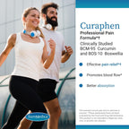 EuroMedica Curaphen - 60 Cápsulas - Professional Formula with Curcumin and Boswellia, DLPA & Nattokinase