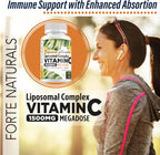 Forte Naturals Vitamina C Liposomal 1500mg con Lecitina de Girasol - 180 Cápsulas Veganas