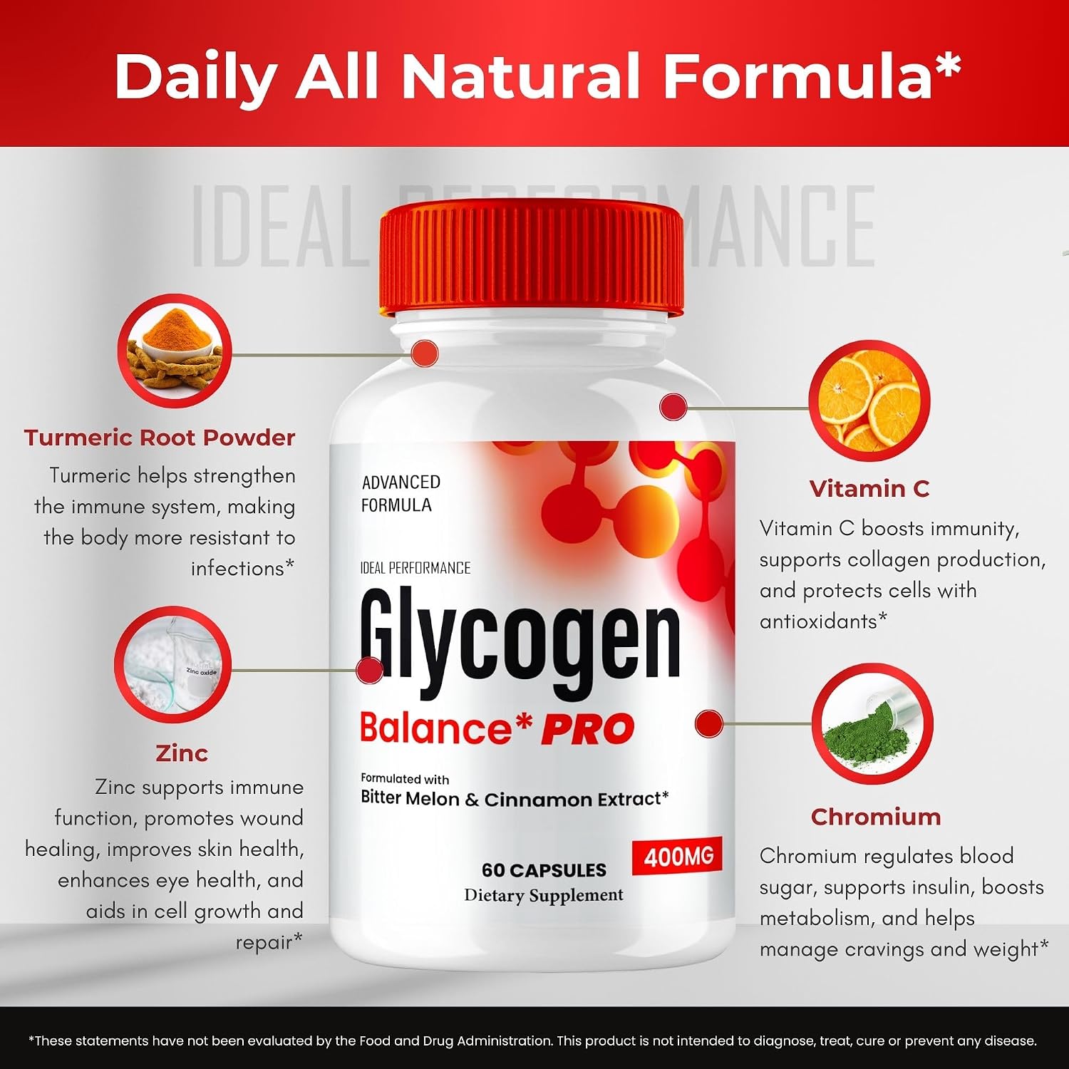 Glycogen Balance Pro Advanced Blood Formula Capsules - 60 Cápsulas