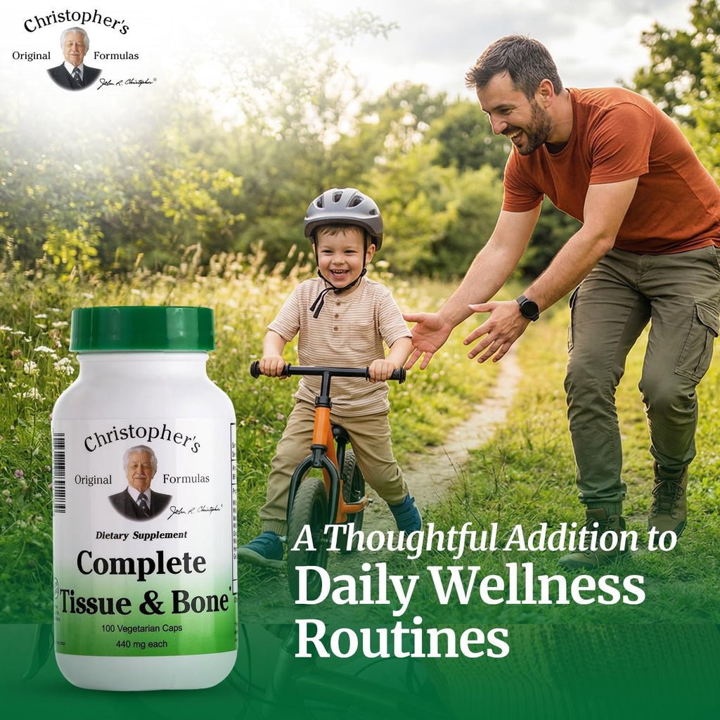 Christopher's Original Formulas Complete Tissue & Bone Formula – 100 Cápsulas Veganas