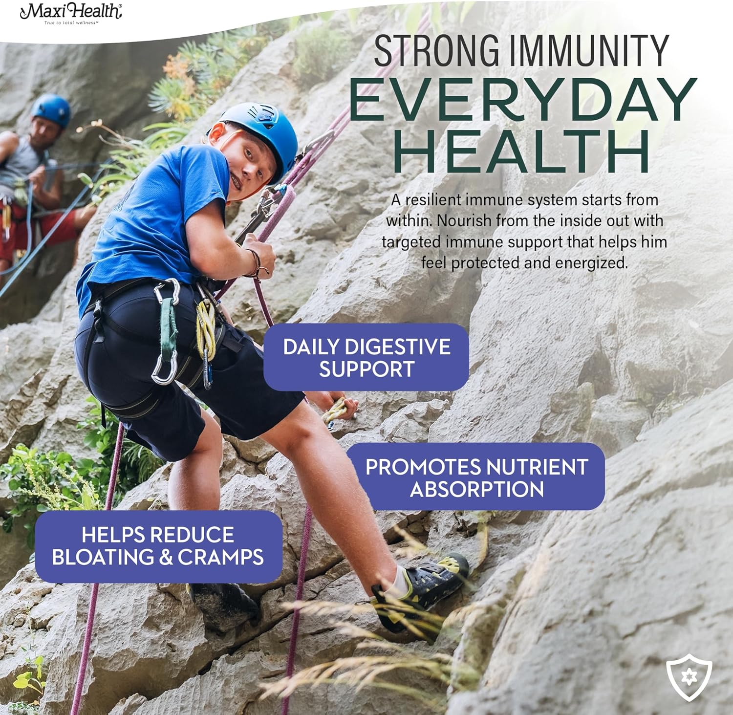 Teen Multivitamin Supreme - Multivitamínico para Chicos 12-17 con D3, Hierro, Calcio, Biotina y Enzimas Digestivas - 120 Comprimidos