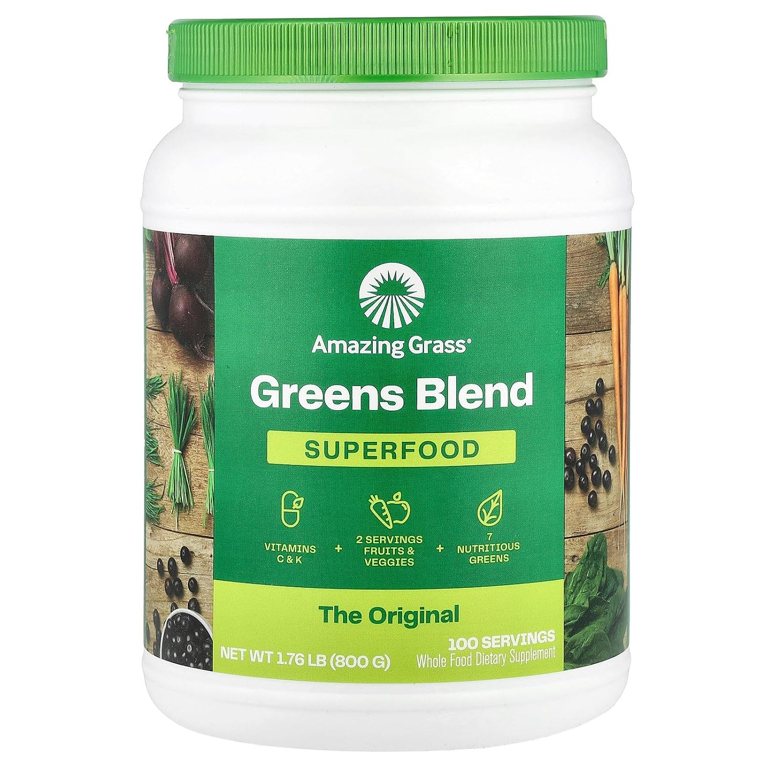 Amazing Grass Green SuperFood Original, 800 g