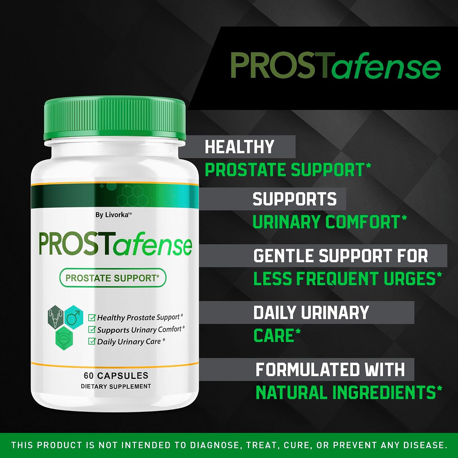(5 Pack) Prostafense Health Supplements for Men Capsules - Official Prostafense Pills All Natural Support, Prostafence Maximum Strength Premium Formula for Daily Wellness, 300 Capsules For 5 Months