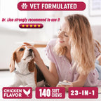 PAWMID Multivitamínicos Masticables para Perros con Probióticos - 140 Golosinas