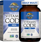 Garden of Life Multivitamínico para Hombres - Vitamin Code Raw Whole Food, Probióticos, Vegetariano, 240 Cápsulas