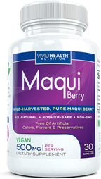 Cápsulas de Extracto Puro de Baya de Maqui (500 mg, 30 cápsulas)