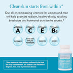 Clear Skin Vitaminas para Piel Clara y Acné - Suplemento para Hombres y Mujeres