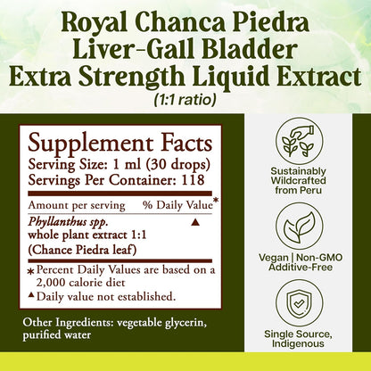 Whole World Botanicals Royal Chanca Piedra – Extracto Líquido 4 oz – Apoyo Hepático y Vesícula – Image 3