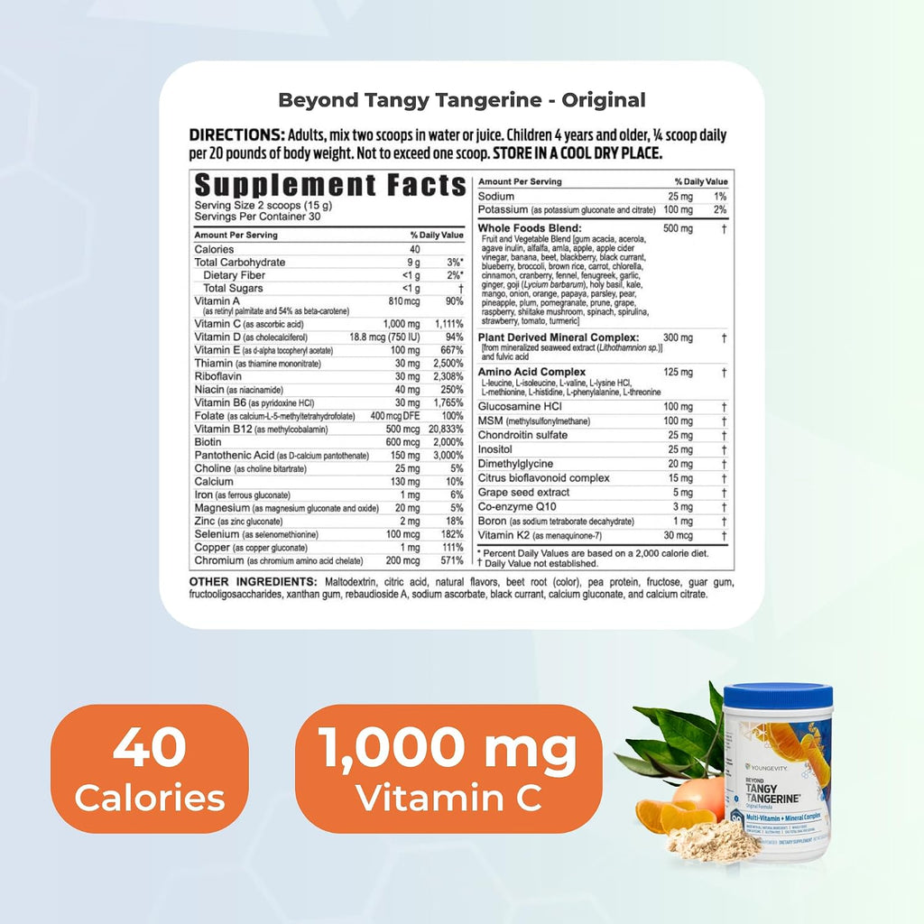Youngevity BTT Basic 90 Pak Beyond Tangy Tangerine Ultimate EFA Plus