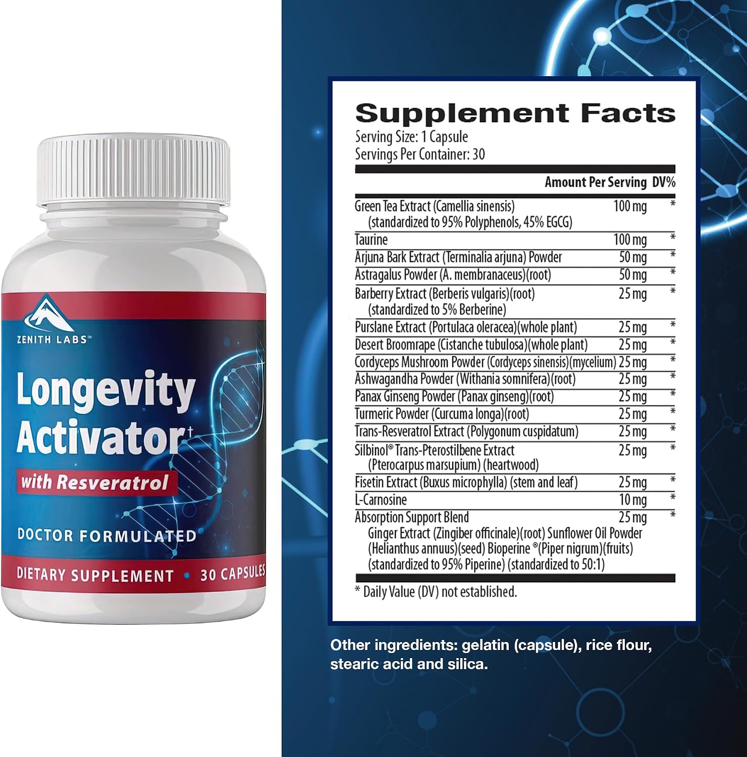 Longevity Activator - Complemento Antienvejecimiento con Resveratrol