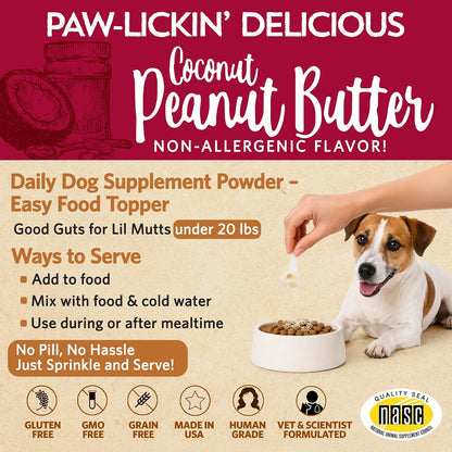 Good Guts Probióticos para Perros Pequeños – Polvo Digestivo con 3B UFC, Enzimas y Prebióticos – Image 4