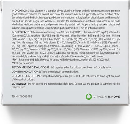 Live Vitamins - Complejo Multivitamínico – La protección de las células frente al daño oxidativo. – Image 9