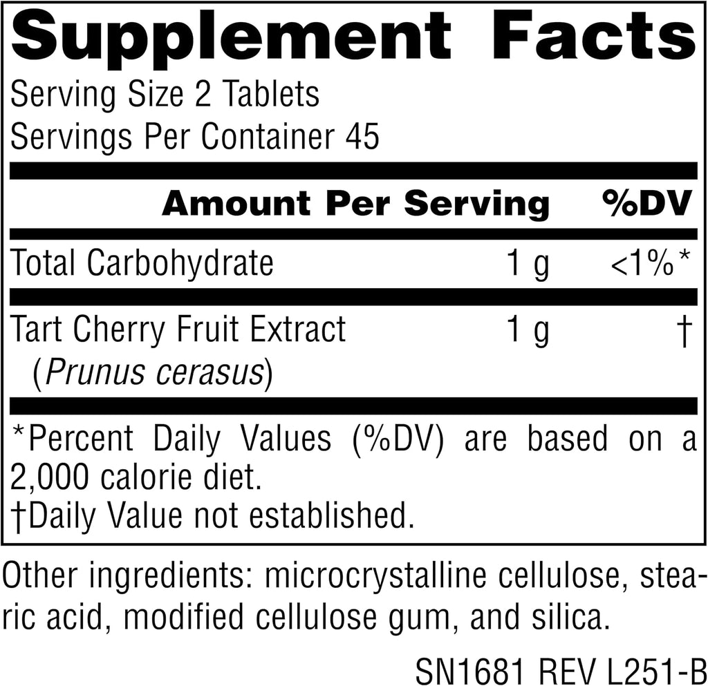 Source Naturals Cherry Extract, 500mg - 90 Vegetarian Tablets