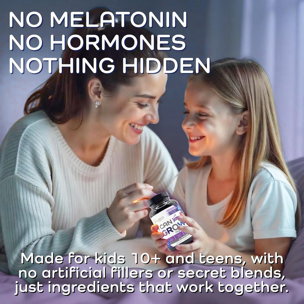 I Can Grow NightTime Vitaminas para Niños - Multivitamínico con Glicinato de Magnesio para el Sueño