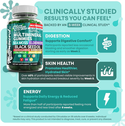 Gominolas de Sea Moss Multiminerales - – Magnesio: contribuye a la función muscular normal y al mantenimiento de – Image 5
