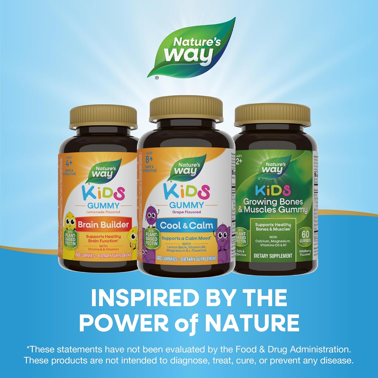 Nature's Way Kids Cool & Calm Gominolas – Calma para niños a partir de 8 años