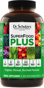Dr. Schulze's SuperFood Plus - Superalimento diario, 390 comprimidos