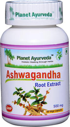 Planet Ayurveda Ashwagandha, cápsulas vegetales de 500mg - 2 botellas