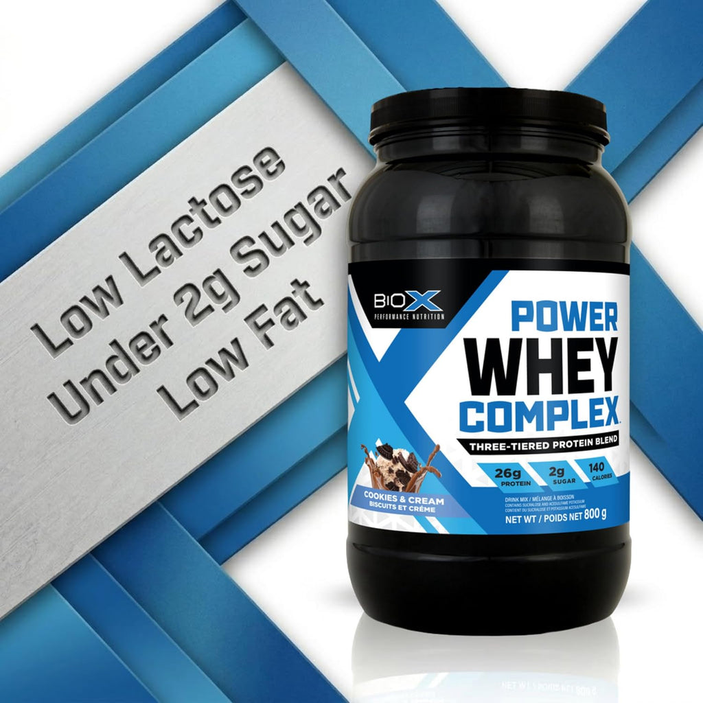 BioX Power Whey Complex - 100% Pure Whey Protein - 26g Protein Per Serving - 52 Servings, 1.81 kg (Chocolate)