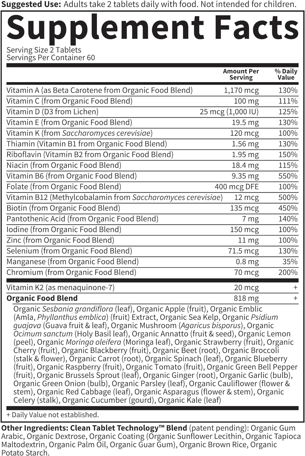 Garden of Life Organics Multivitamínico para Hombres con Apoyo Prostático - 120 Comprimidos