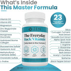 Zen Nutrients The Everyday Back Vitamin - Alivio para la Espalda Baja y Soporte de la Función Nerviosa - Alivio de Espalda, Discos y Nervios con Ácido Alfa Lipoico, Cúrcuma y Glucosamina (60 Cápsulas)