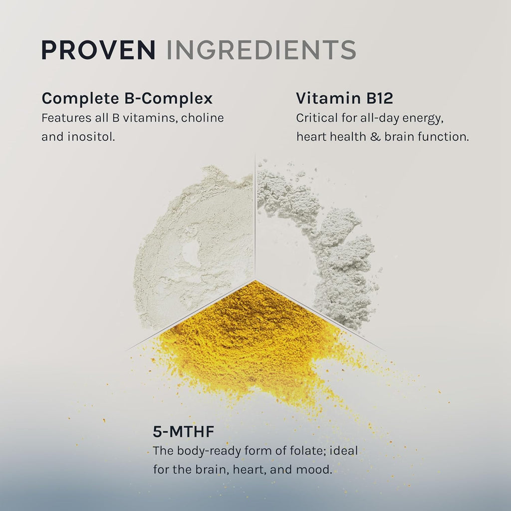 InfiniWell Complejo B Metilado - Vitaminas B Activas para Energía y Sistema Nervioso (90 Cápsulas)