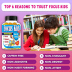 Focus Kids Gummies - Gomitas de Concentración con DHA y Omega 3-6-9