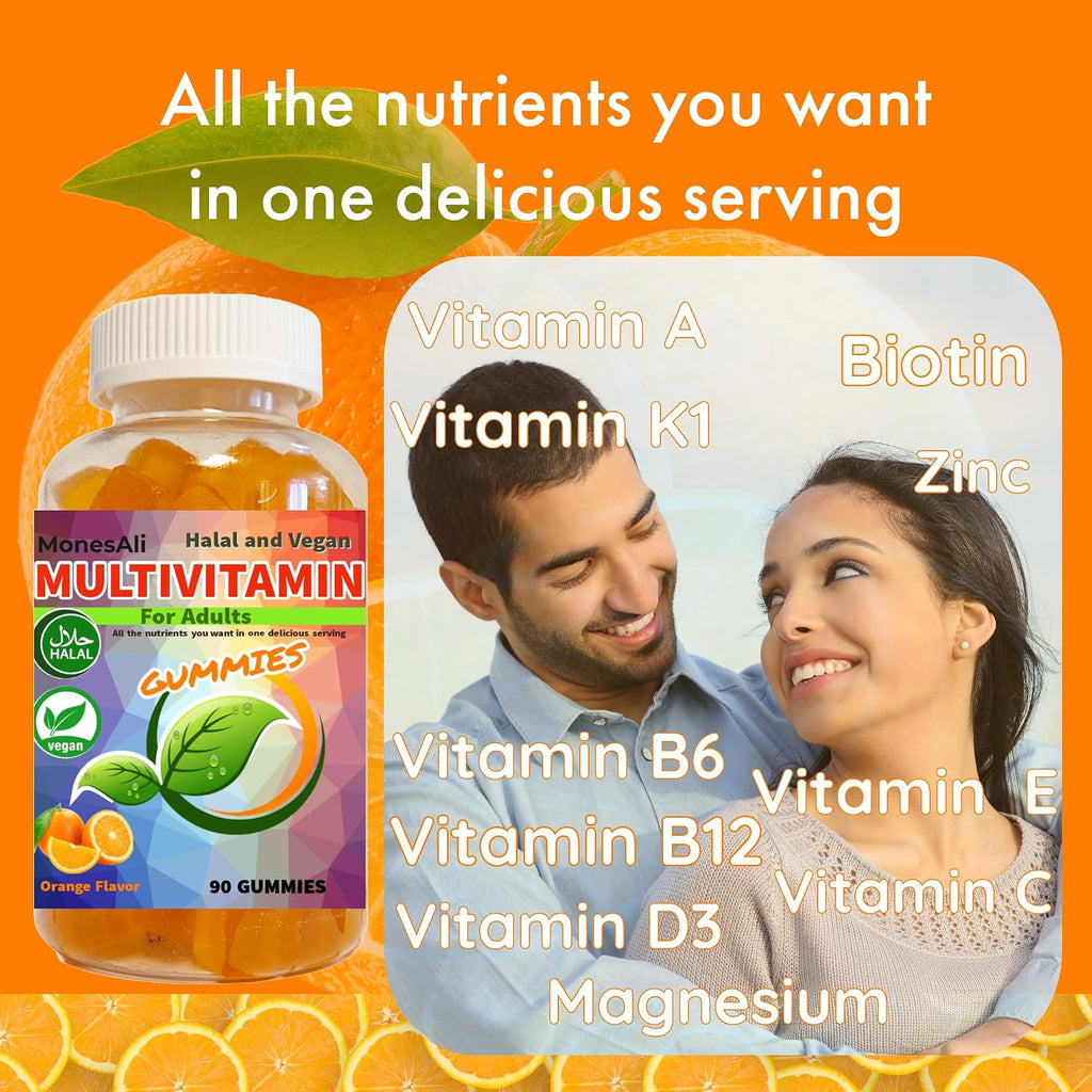 Multivitamin Gummies Veganas y Halal para Adultos