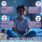 I Can Grow NightTime Vitaminas para Niños - Multivitamínico con Glicinato de Magnesio para el Sueño