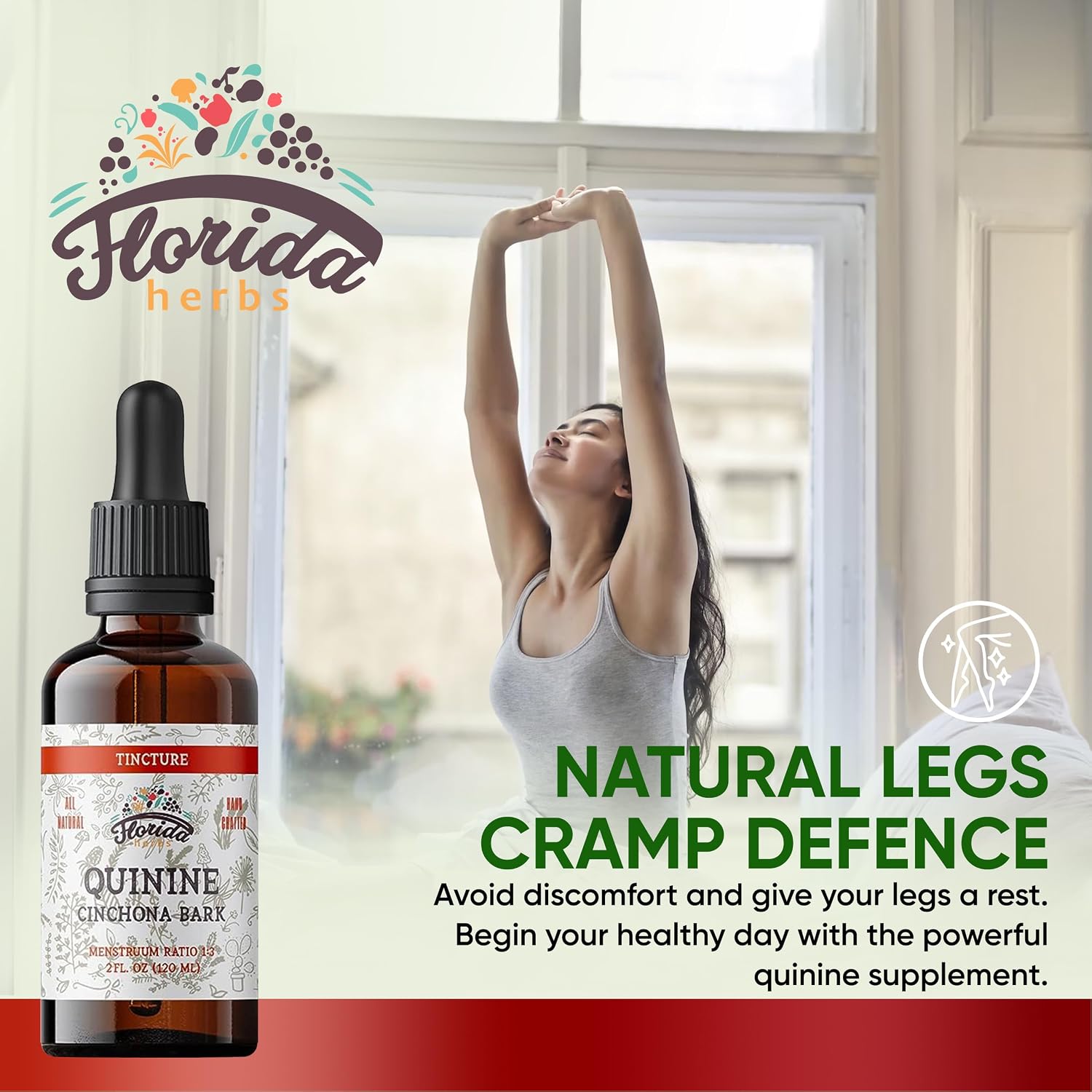 Extracto de Quinina (Cinchona officinalis) Tintura Líquida – 670 mg (60 ml) – FLORIDA HERBS