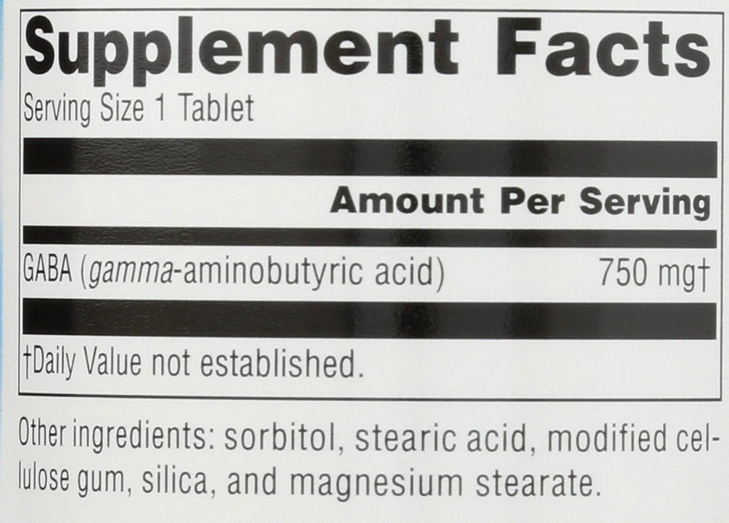 Source Naturals Serene Science GABA 750 mg – 90 Tabletas