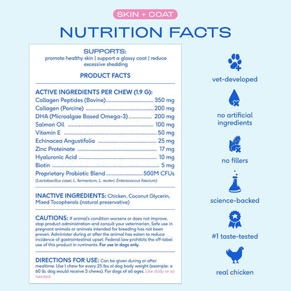 Native Pet Snacks para Piel y Pelaje - – Aceite de salmón: Fuente rica en omega-3 (EPA y DHA). Se obtiene de – Image 6