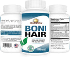 Rise-N-Shine BoniHair Catalase 10.000 IU - Suplemento para el Cabello con Saw Palmetto, Biotina y Fo-Ti - 60 Cápsulas