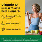 Nature Made Vitamin D3 K2 Gummies – 5000 UI de Vitamina D3 y 100 mcg de Vitamina K2, 50 Gominolas