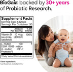 BioGaia Gotas Probióticas Bebé con Vitamina D - Alivio de Cólicos y Gases, Suministro para 50 Días, Seguro para Recién Nacidos, Sin Alérgenos (Paquete de 4)