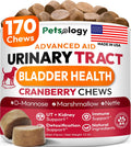 Chicles de Arándano y D-Manosa para Perros - Apoyo Urinario y Multivitamínico (170 unidades)