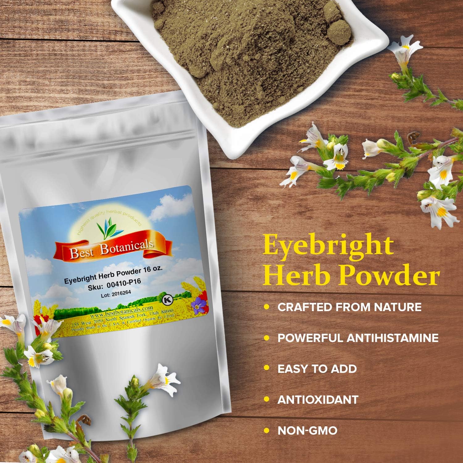 Polvo de Hierba de Eufrasia - 454 g