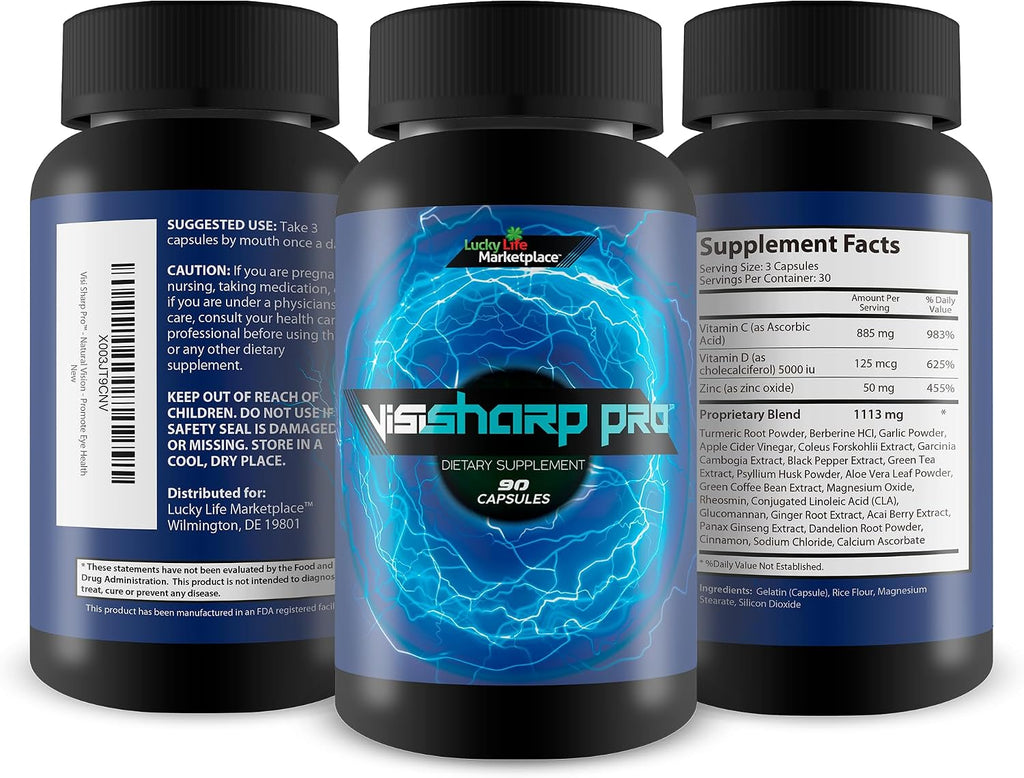 Visi Sharp Pro - Suplemento Natural para la Visión y la Agudeza Visual