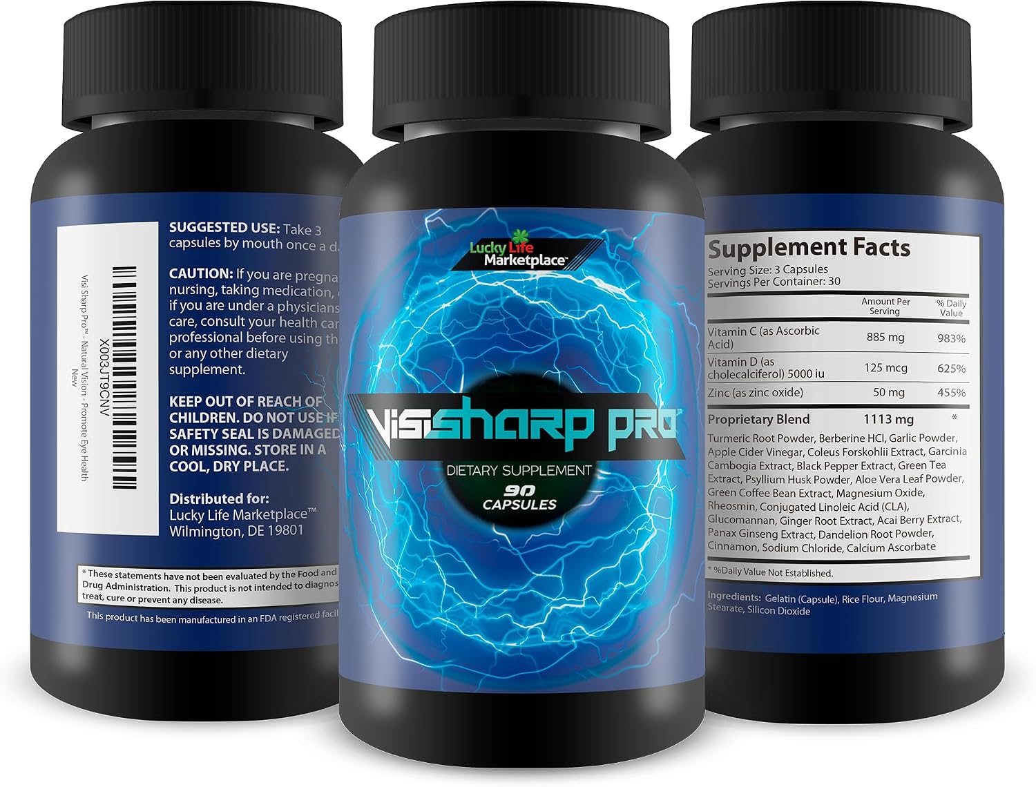Visi Sharp Pro - Suplemento Natural para la Visión y la Agudeza Visual