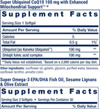 Life Extension Comprehensive Nutrient Packs Advanced - 30 Sobres con Multivitamínico, Curcumina, Aceite de Pescado y CoQ10