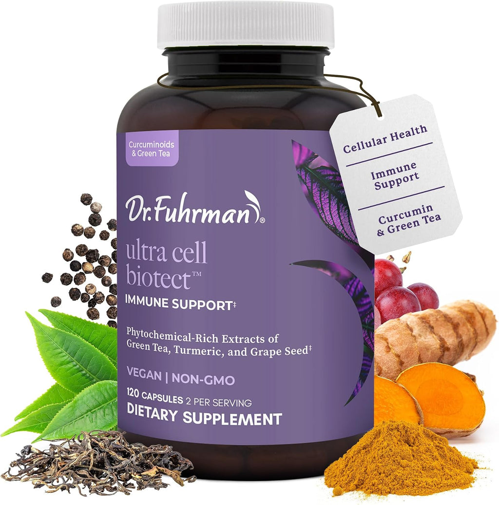 Ultra Cell Biotect - Antioxidant Support with Organic Turmeric, Black Ginger, Green Tea, Black Pepper, and Grape Seed - 120 Capsules