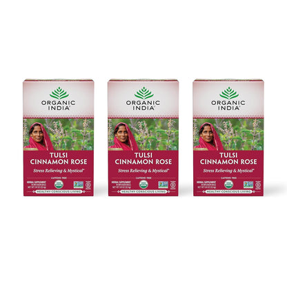 ORGANIC INDIA Té de Tulsi Original - Infusión de Albahaca Sagrada y Albahaca Africana, Relajante, Sin Cafeína - 18 Bolsitas, – Image 9