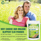 Slippery Elm (Olmo Americano) en Polvo Orgánico - 1 Libra (454 g)