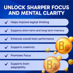 Clinical Effects Ideal Brain - Suplemento Nootrópico con Vitaminas B, GABA y Alpha-GPC, 30 Cápsulas Veganas