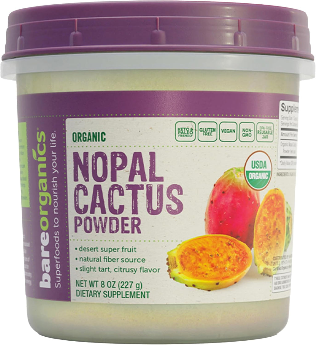 BareOrganics Amla Powder - Polvo de Amla Orgánico, Superalimento de Grosella India, para Batidos, Tés y Recetas, Sin OGM, Vegano, 227 g